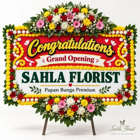 Papan Bunga Ucapan Selamat Graha Saba Buana Solo