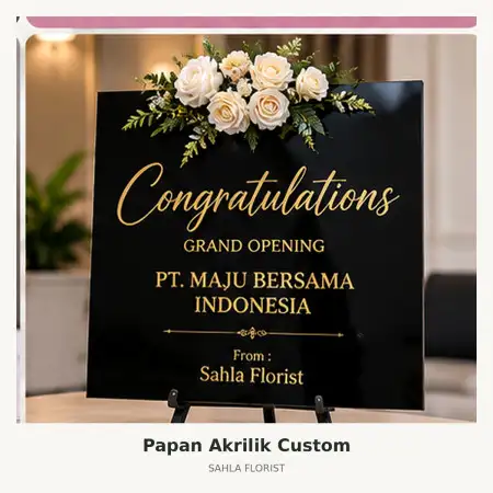 Papan Bunga Akrilik Graha Saba Buana Solo